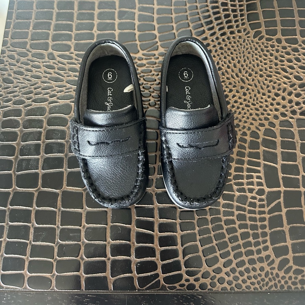 Toddler Boys Loafers Jet Black - Cat & Jack 6